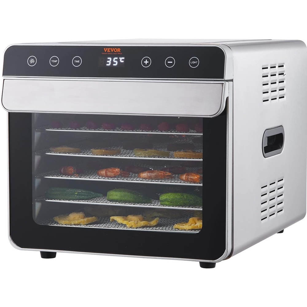 image:imageVEVOR Vacuum Freeze Dryer Machine 88132 LBSBatch Food Freeze Drying Machine with 4Layer Trays Vacuum Pump Adjustable Timer and Temperature Control for Fruits Vegetables Meat BlackSilver
