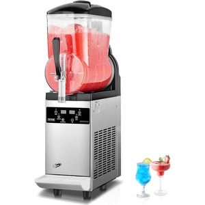 VEVOR Commercial Slushy Machine, 12Lx3 Triple Tank Frozen Drink Machine, 144 Cups Stainless Steel Margarita Smoothie Frozen Drink Maker, Slushie Maker for Home Party Restaurants Cafe Bars(12L)