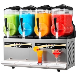 VEVOR Commercial Slushy Machine, 12Lx3 Triple Tank Frozen Drink Machine, 144 Cups Stainless Steel Margarita Smoothie Frozen Drink Maker, Slushie Maker for Home Party Restaurants Cafe Bars(48L)